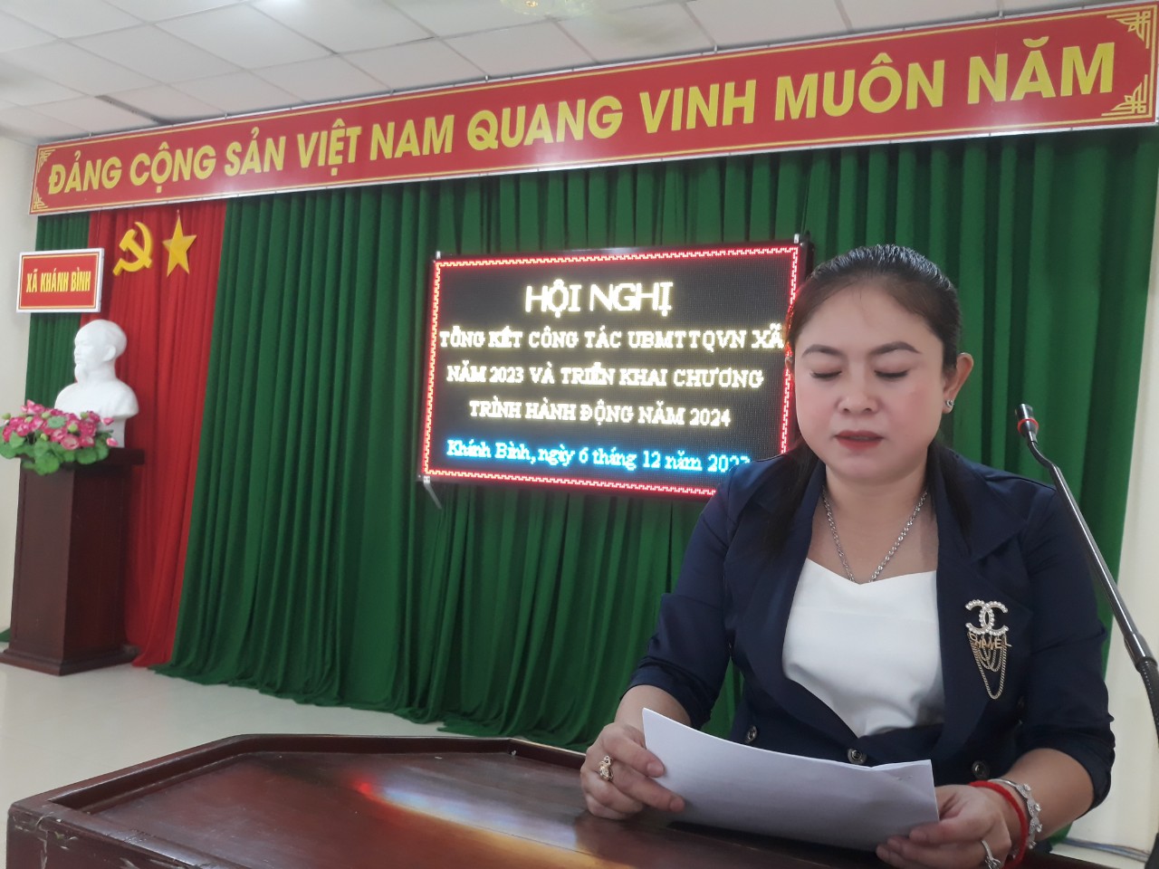 Tổ chức tổng kết công tác Mặt trận năm 2023